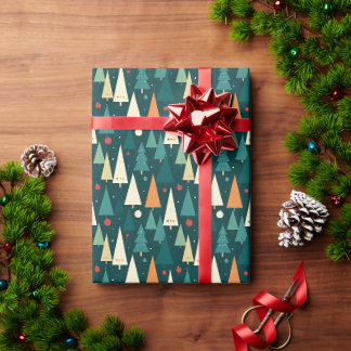 Retro Scandinavian Forest Cadeaupapier