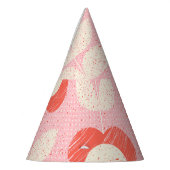 Retro Scandinavisch gestileerde bloemnaadloos Feesthoedjes (Links)