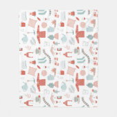 Retro Scandinavisch Hygge Gezellig Fleece Deken (Voorkant)