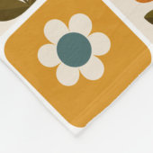 Retro Scandinavisch Tulp Bloemmotief Fleece Deken (Hoek)