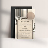 Retro Scandinavische geometrische lijn kunst verja Kaart