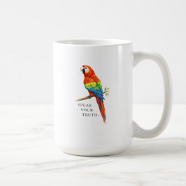 Retro Scarlak Ara Cottagecore Spreek Je Waarheid Koffiemok