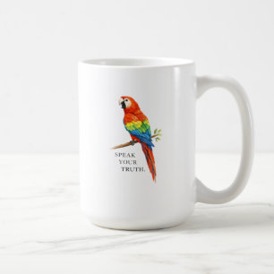 Retro Scarlak Ara Cottagecore Spreek Je Waarheid Koffiemok