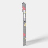 Retro Scattered Atomic Star Explosions Patroon Case-Mate iPhone Case (Achterkant / Links)