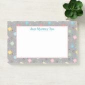 Retro Scattered Atomic Star Explosions Patroon Post-it® Notes (Kantoor)