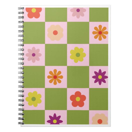 Retro Schaakbord Notitieboek (Voorkant)