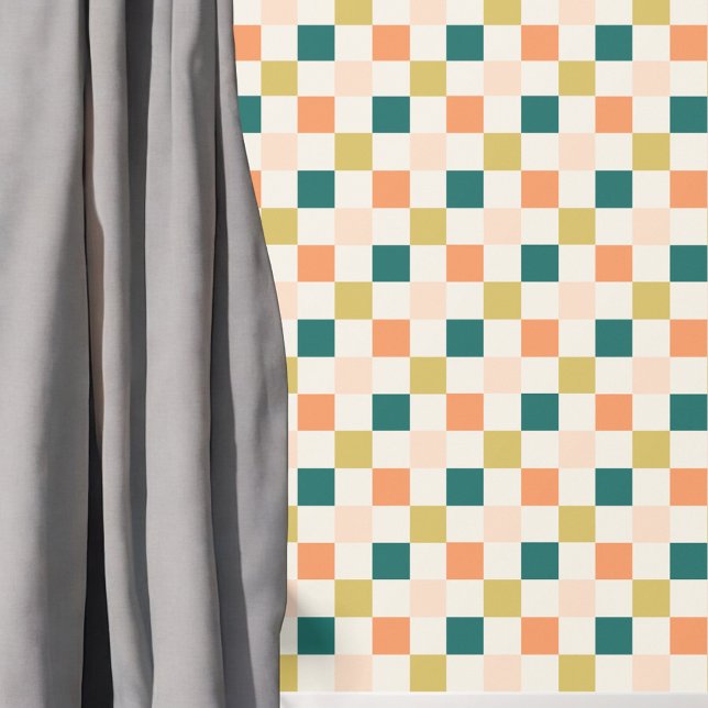 Retro-schaakbordpatroon Behang (Creator heeft geüpload)