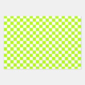 Retro schaakpatroon jaren '60 inpakpapier vel (Voorkant 3)