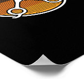 Retro  schaar Barbers Haarstylist Poster (Hoek)