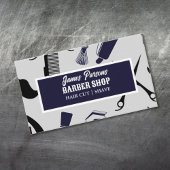 Retro schaar kam salon kapster kapperszaak visitekaartje