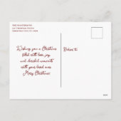  Retro Schaats Kerstmis Groeten Feestdagenkaart (Achterkant)