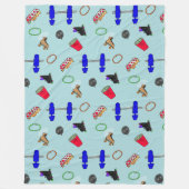 Retro schaatsbaan deken (Voorkant)