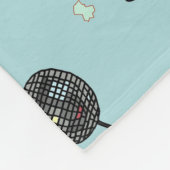 Retro schaatsbaan deken (Hoek)