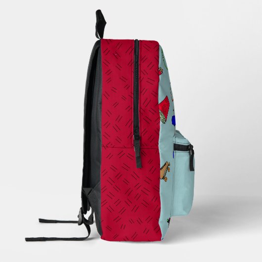 Retro schaatsbaan rugzak (Links)