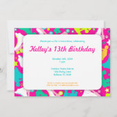 Retro Schaatsen Aangepaste Uitnodiging "Laten we S (Achterkant)