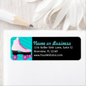 Retro-Schaatsen Etiket (Insitu)