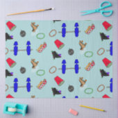 Retro Schaatsen Party tissuepapier (Craft)