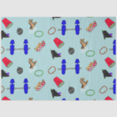 Retro Schaatsen Party tissuepapier (Voorkant)