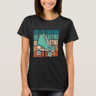 Retro Schaatsen - Skater Rolschaatsen T-shirt