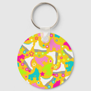 Retro-Schaatsen Sleutelhanger