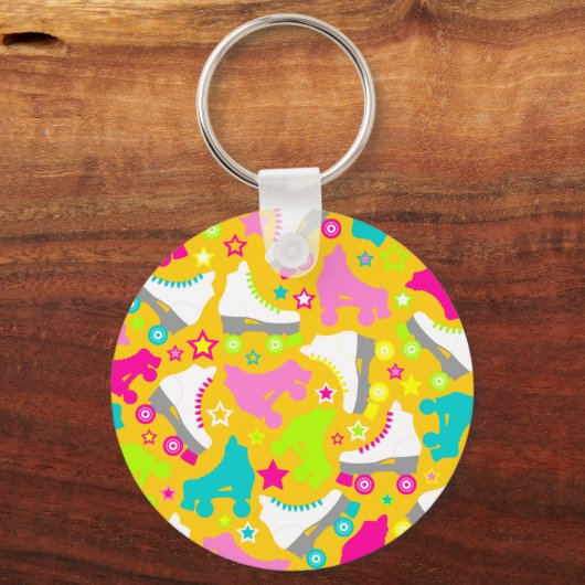 Retro-Schaatsen Sleutelhanger (Voorkant)