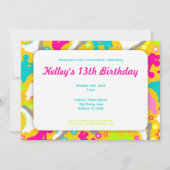 Retro Schaatsen Uitnodiging "Laten we Schaats!" (Achterkant)