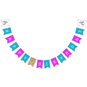 Retro Schaatsen Verjaardagsfeest Vlaggetjes