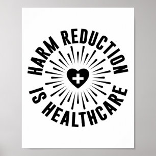 Retro Schadereductie Is Gezondheidszorg Overdosis  Poster