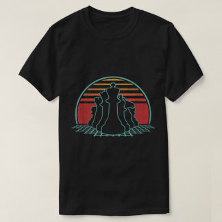 Retro Schaken Meester Vintage Design T-shirt