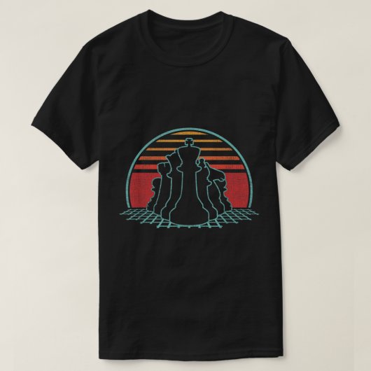 Retro Schaken Meester Vintage Design T-shirt (Design voorkant)