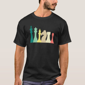 Retro Schaken Schaakbord T-shirt