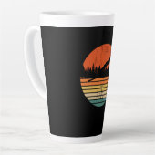 Retro Schansspringer Cadeau Latte Mok (Linkerhoek)