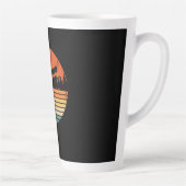 Retro Schansspringer Cadeau Latte Mok (Rechts)
