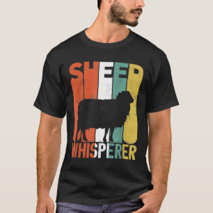 Retro Schapen fluisteraar Grappige Boer 0MMkd T-shirt