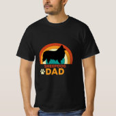 Retro SchapenHond Papa T-shirt (Voorkant)