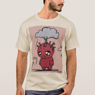 Retro Schattig Abstract Expressionistisch Monster T-shirt
