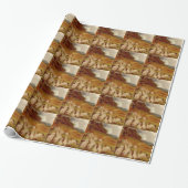 Retro Schattig Dier Pasen | Konijn Cadeaupapier (Uitgerold)