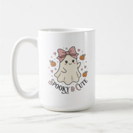 Retro Schattig Geest Boog Halloween Grafisch Koffiemok