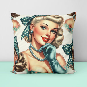 Retro Schattig Klassieke Pin-up Kussen