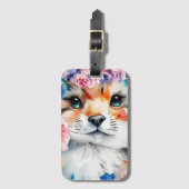 retro schattig ontwerp voor kinderen bagagelabel (Voorkant (verticaal))