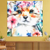  retro schattig ontwerp voor kinderen canvas afdruk (Insitu (Woonkamer))