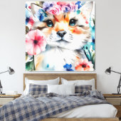  retro schattig ontwerp voor kinderen canvas afdruk (Insitu (Slaapkamer))