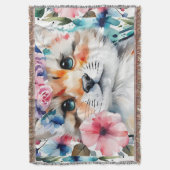  retro schattig ontwerp voor kinderen deken (Voorkant Verticaal)