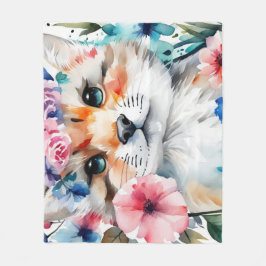  retro schattig ontwerp voor kinderen fleece deken