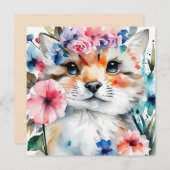 retro schattig ontwerp voor kinderen kaart (Voorkant / Achterkant)