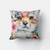  retro schattig ontwerp voor kinderen kussen (Achterkant)