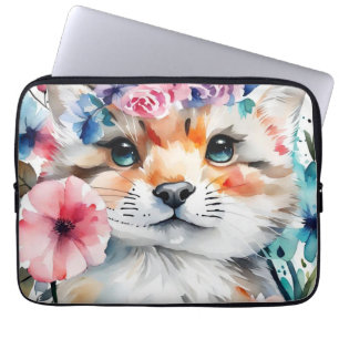 retro schattig ontwerp voor kinderen laptop sleeve