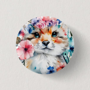 retro schattig ontwerp voor kinderen ronde button 3,2 cm