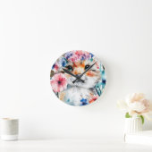 retro schattig ontwerp voor kinderen ronde klok (Huis)