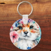  retro schattig ontwerp voor kinderen sleutelhanger (Voorkant)